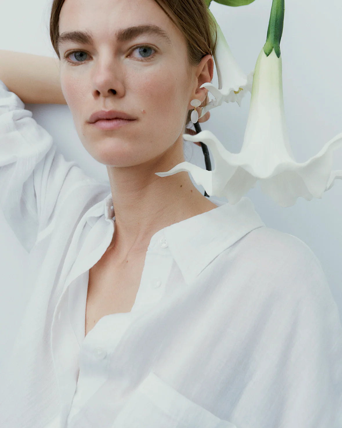 Ragbag, Datura Earrings, gold plating