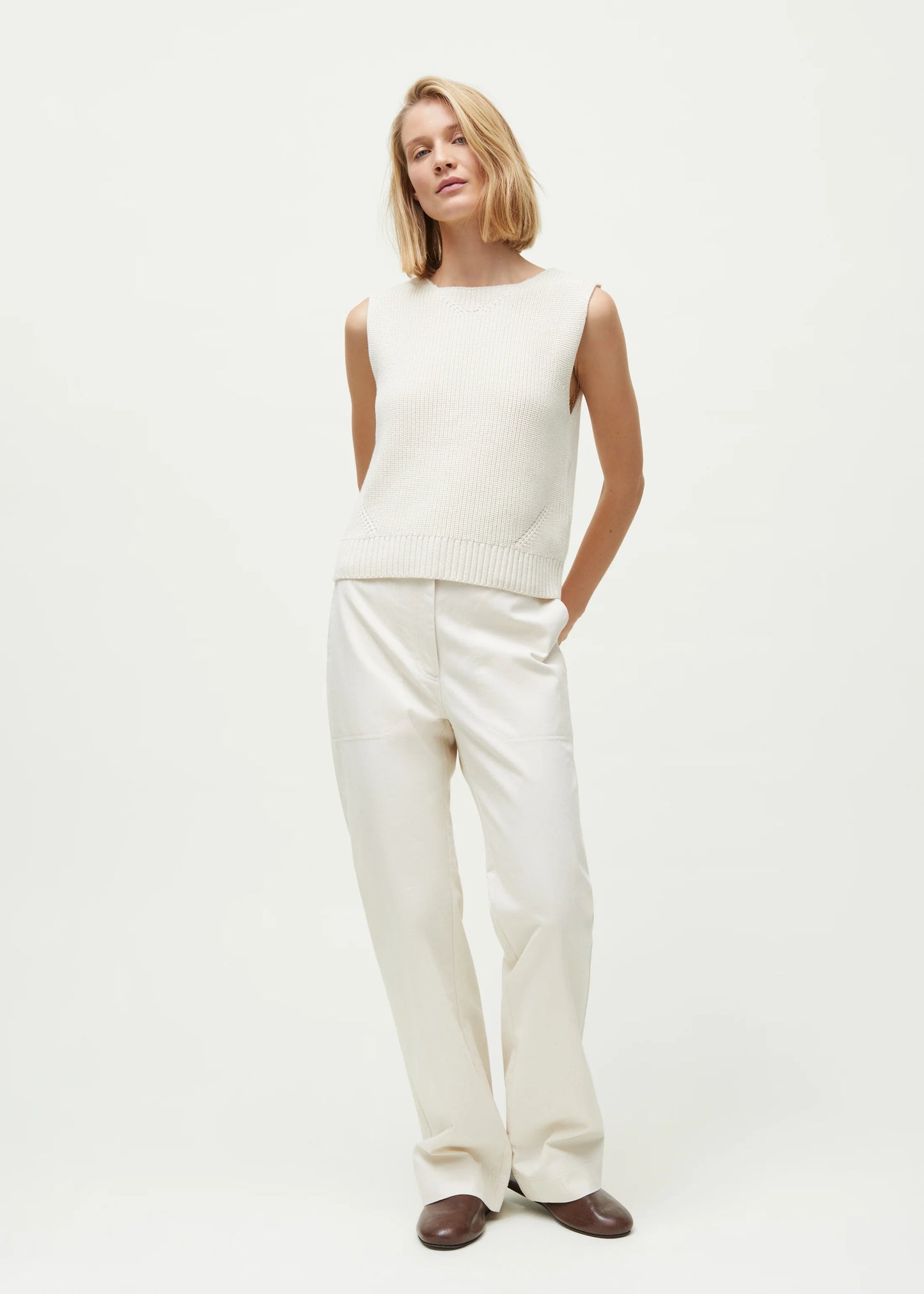 Aiayu "Ena knitted top" Pure Ecru