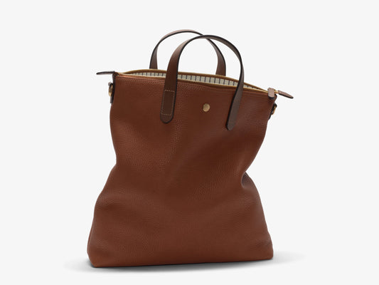 Shopper, Leather, Tabac/Cuoio