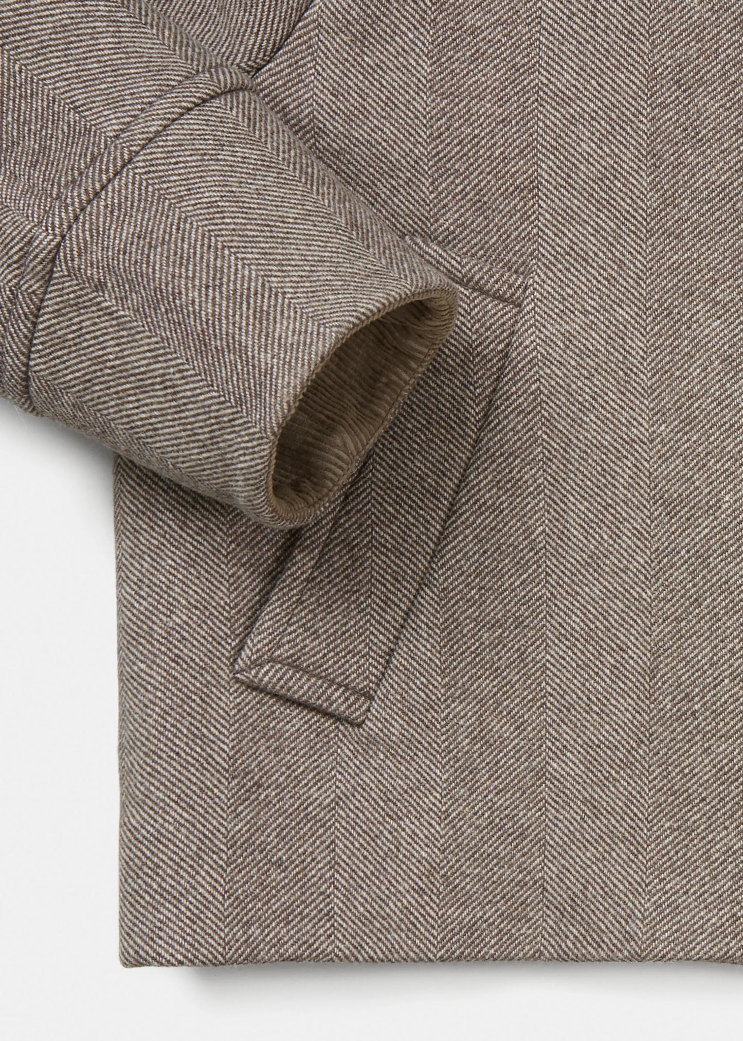 Aiayu "Short Wool Jacket" Herringbone