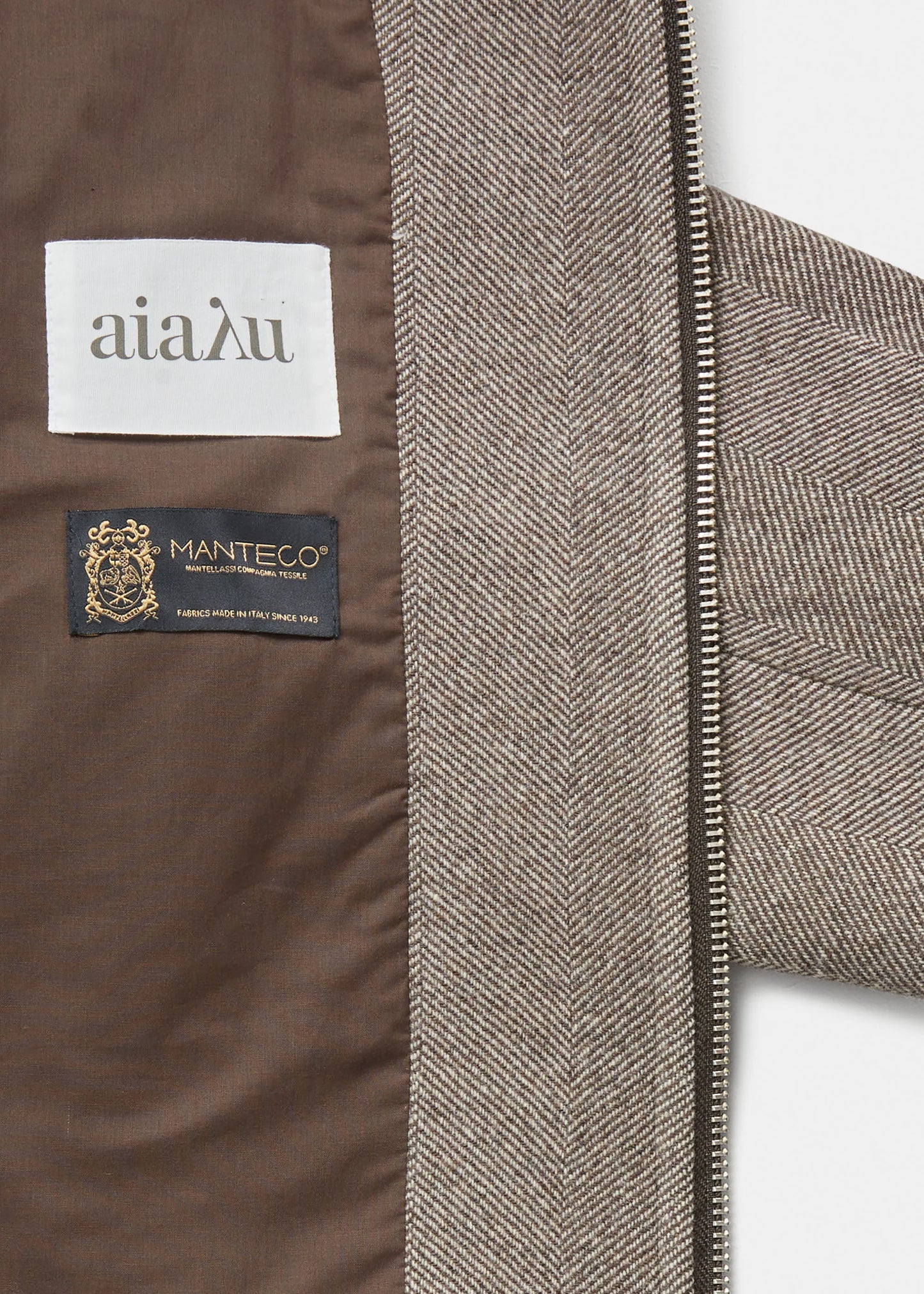 Aiayu "Short Wool Jacket" Herringbone