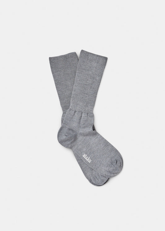 Aiayu "Silk Socks" Grey Melange