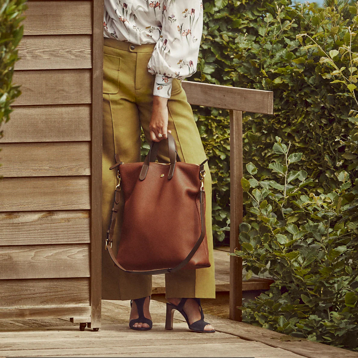 Shopper, Leather, Tabac/Cuoio