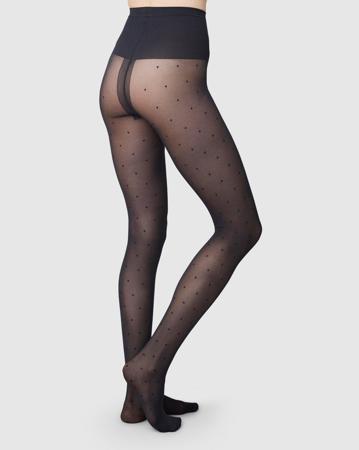 Doris Dots Tights - Black - 40