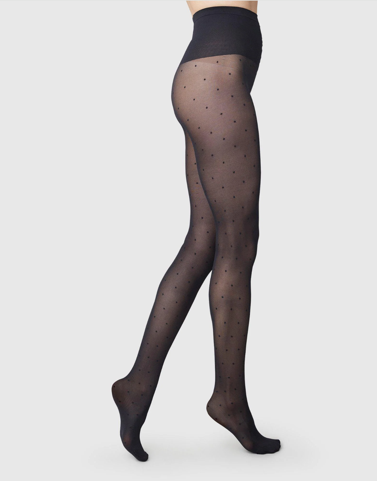 Doris Dots Tights - Black - 40