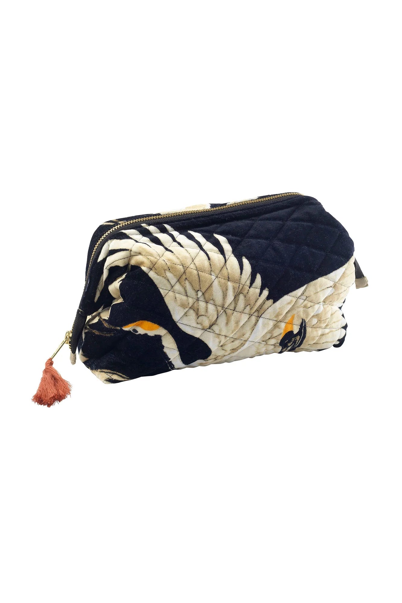 Pouch Stork Black Velvet