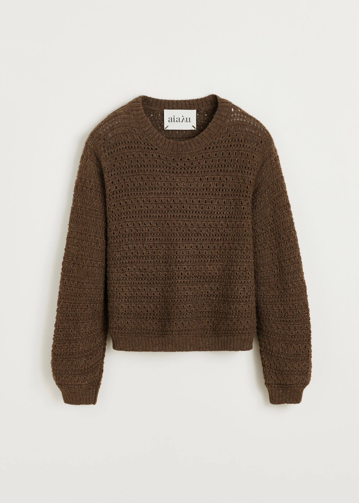 Aiayu "Tamaya sweater - pure llama" Brownie
