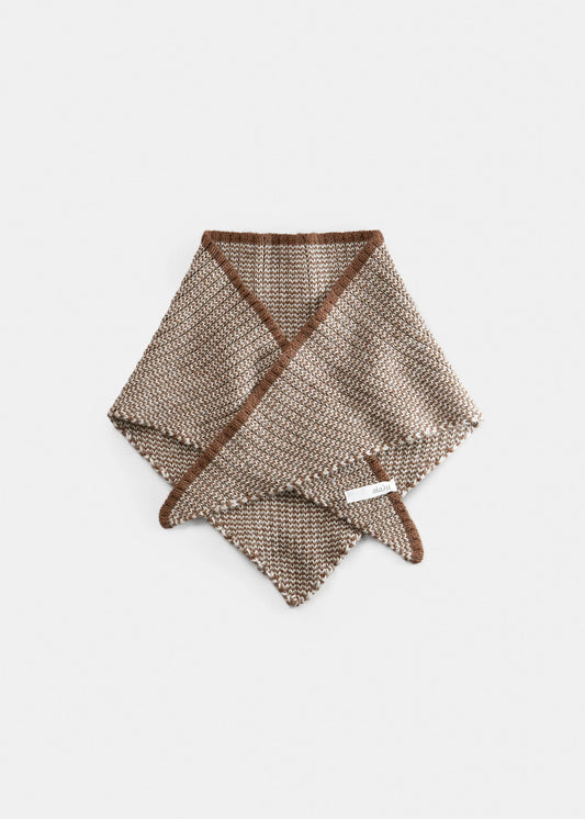 Aiayu "Tony llama wool scarf" Mix Brown Sugar