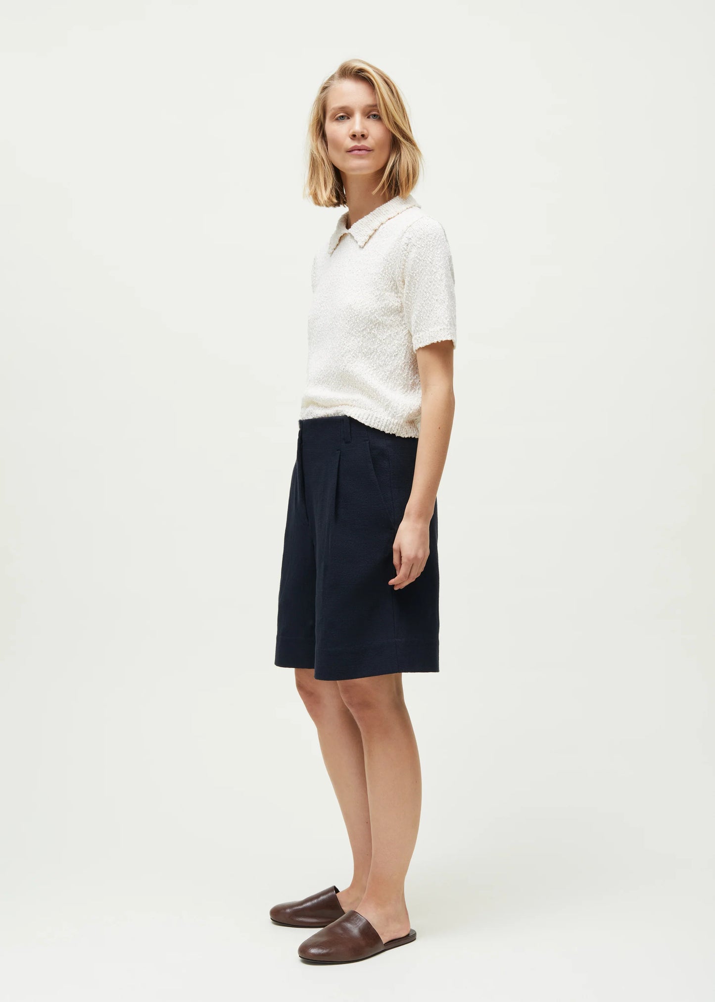 Aiayu "Willy shorts cotton" Navy