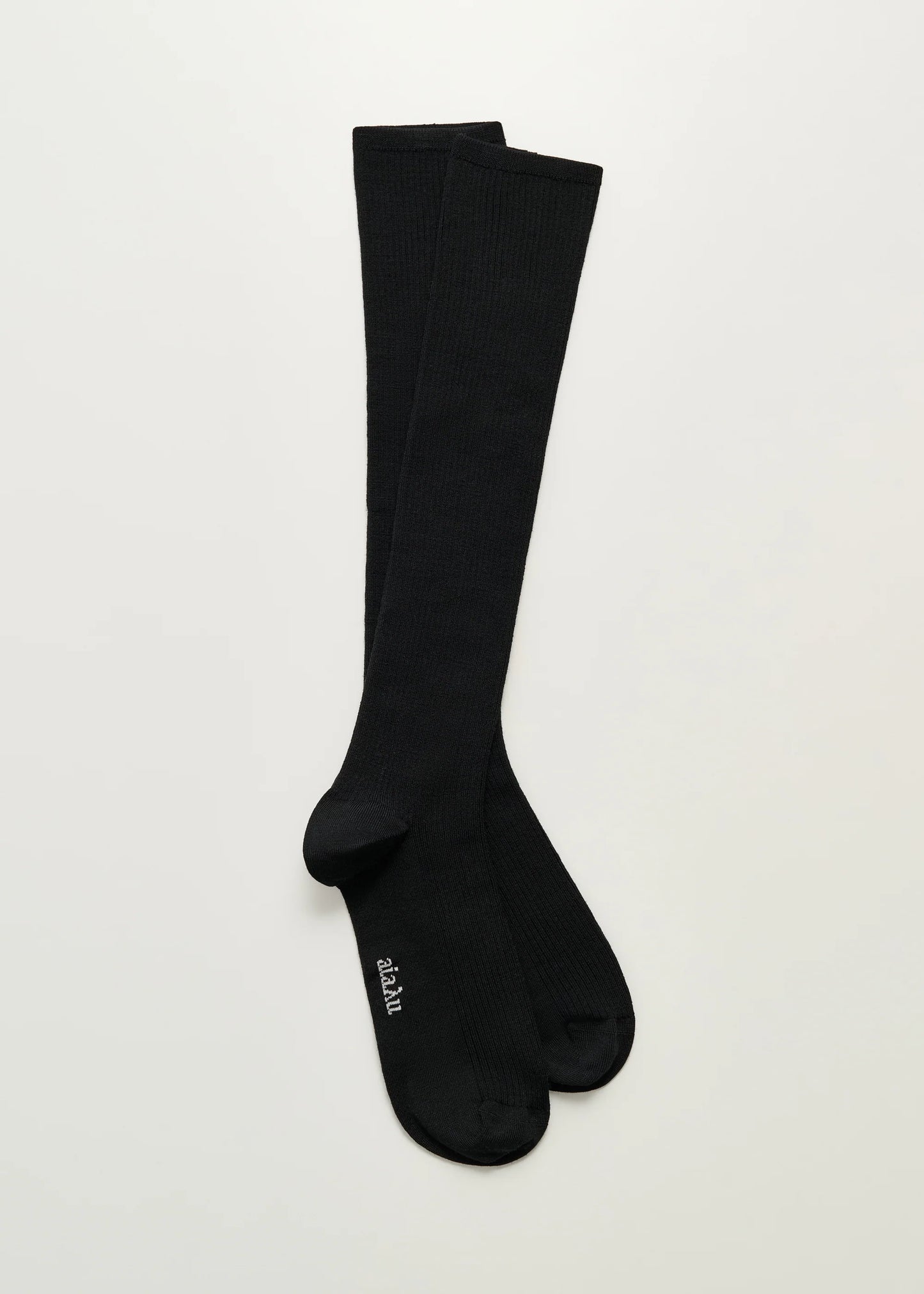 Aiayu "Wool Knee Socks II" Black