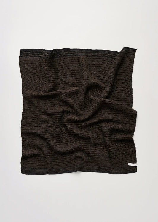 Aiayu "Yas scarf – silk " Mix pure brown