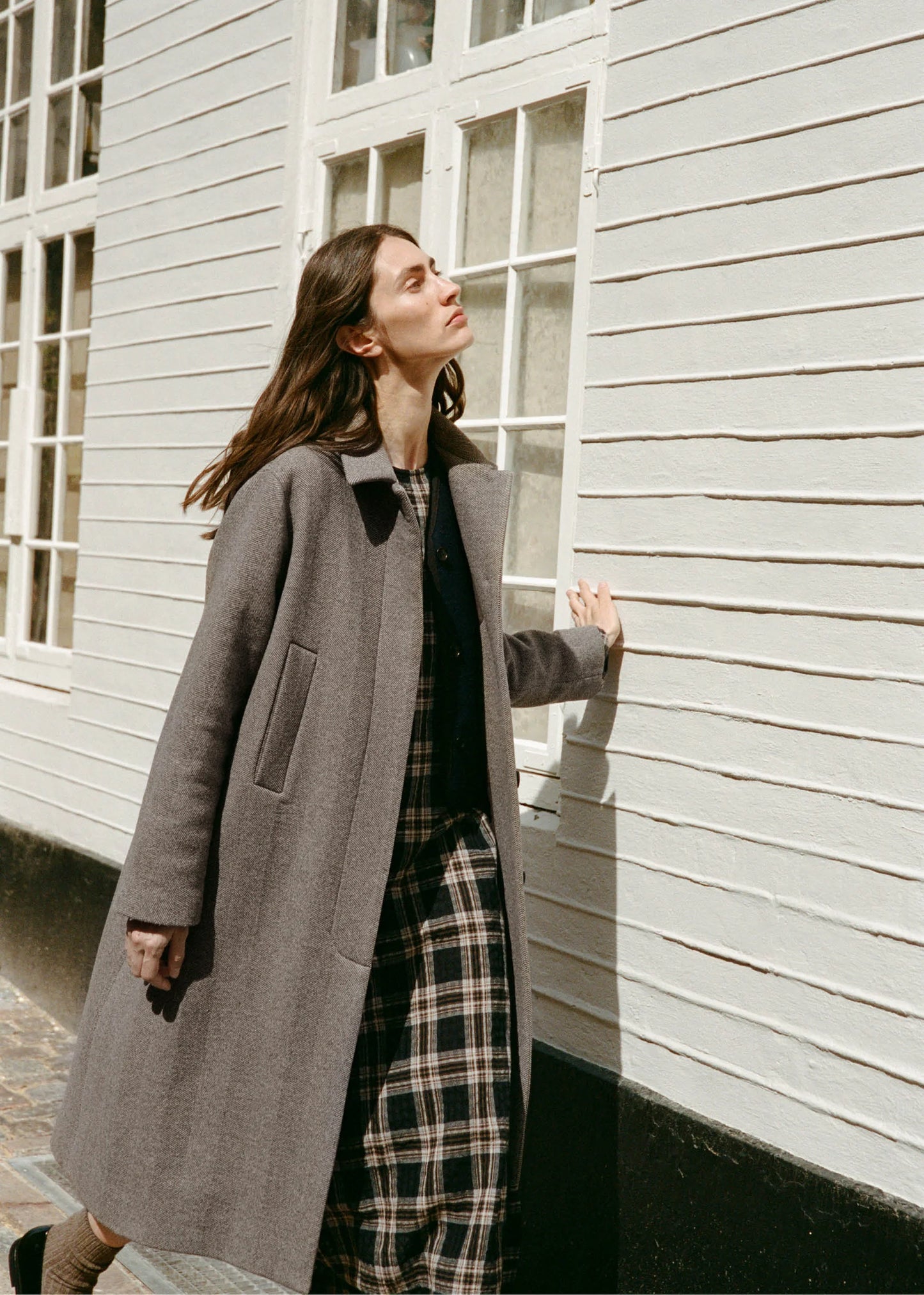Aiayu "Noah Coat" Herringbone