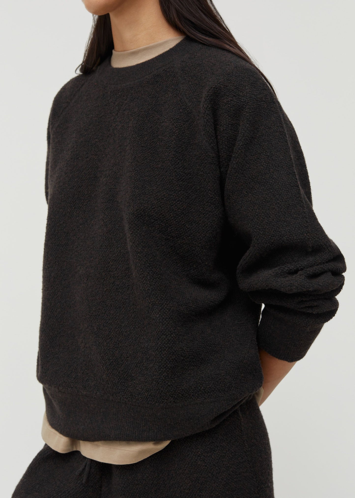 Aiayu "April knitted sweatshirt" Dark Brown