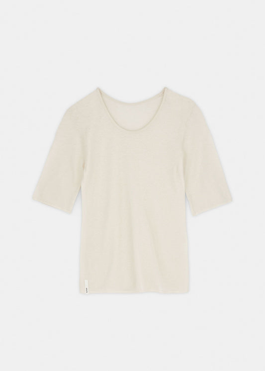 Aiayu "Gentle cashmere tee" Pure Ecru