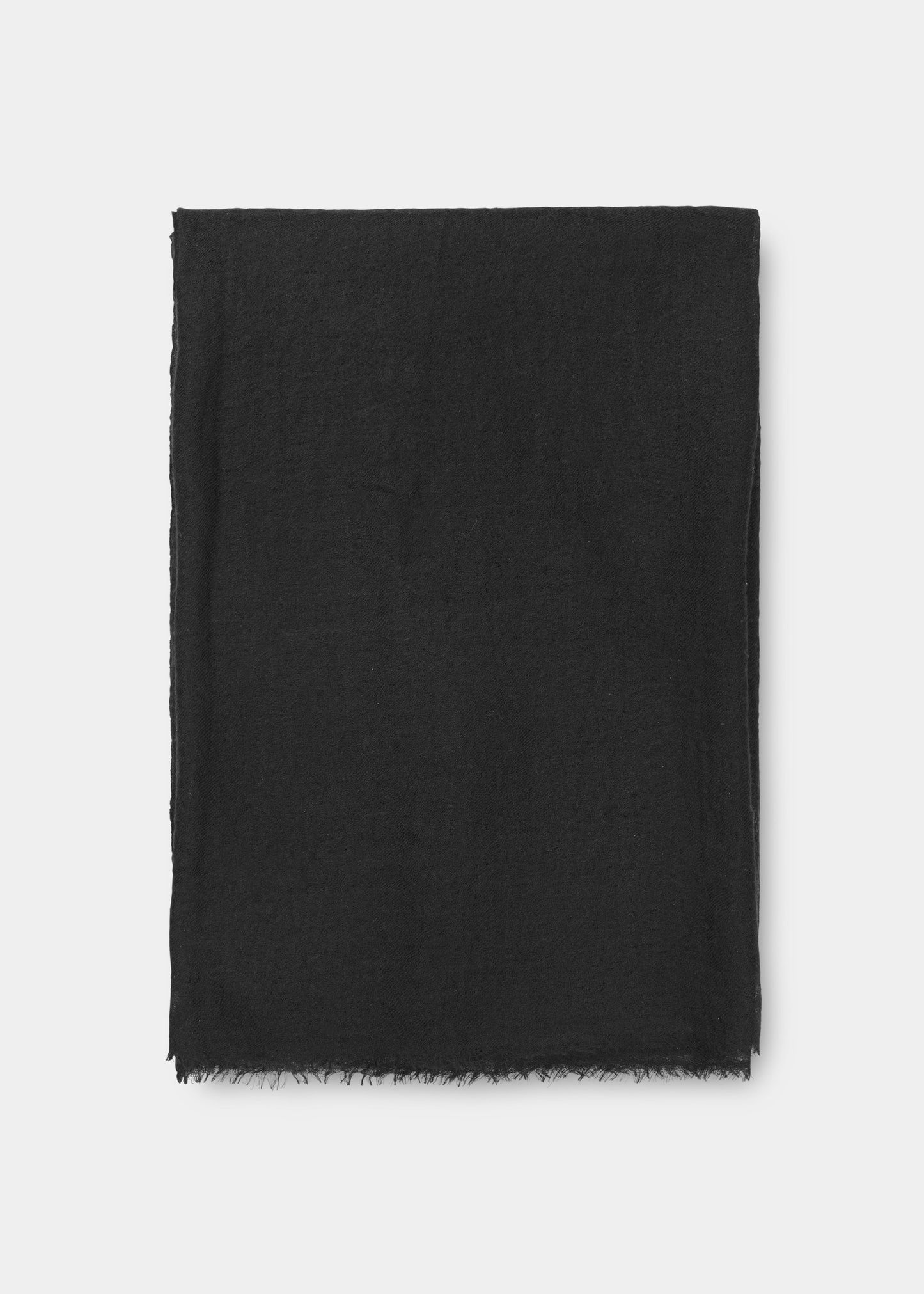 Aiayu "Poon Scarf" cashmere 125x175 Black