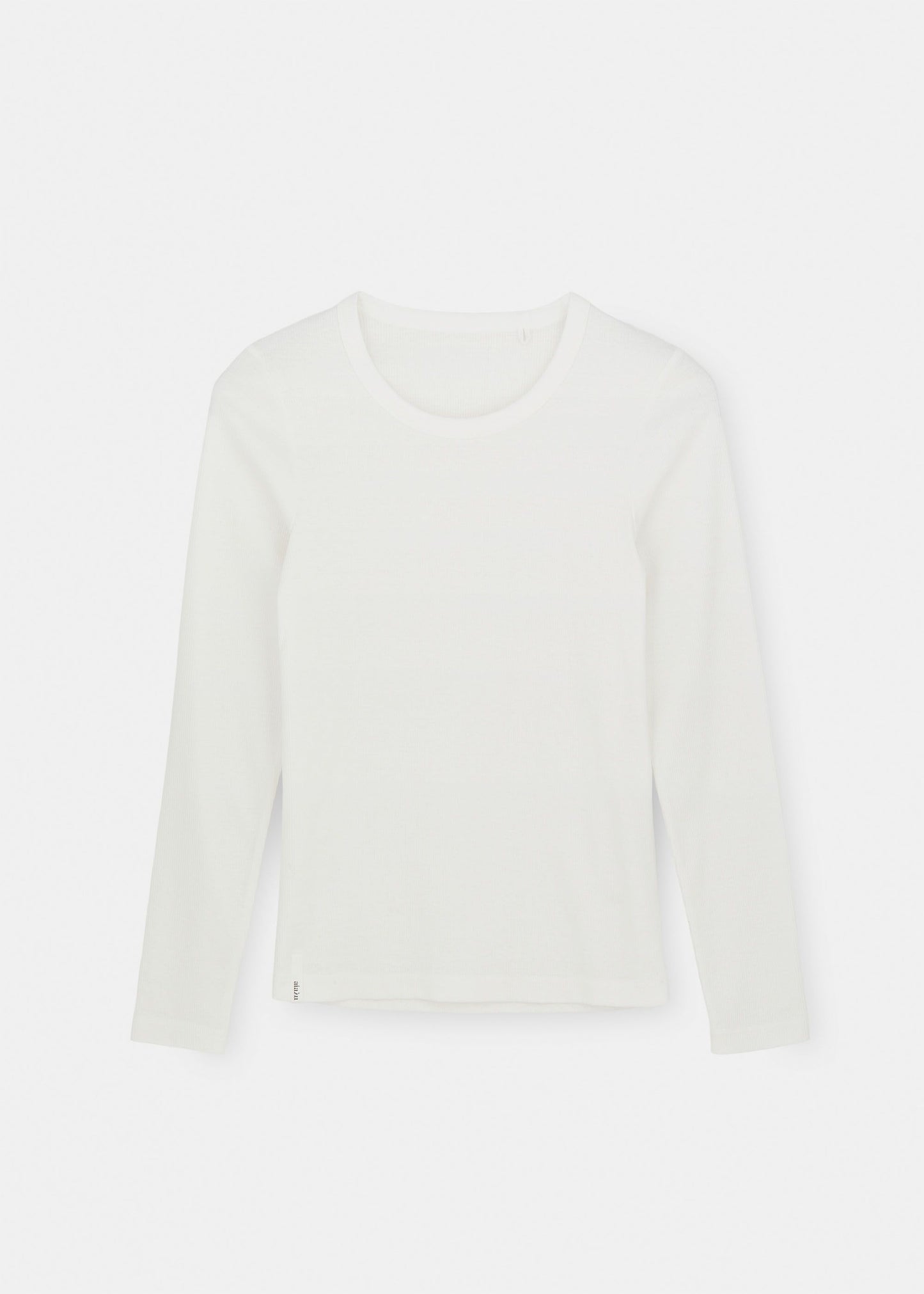 Aiayu "Rib Long Sleeve Tee" Off White