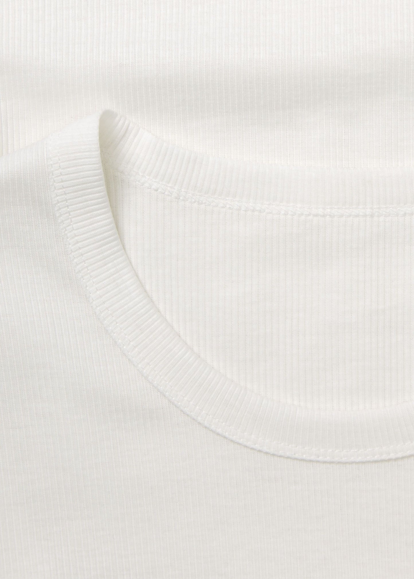 Aiayu "Rib Long Sleeve Tee" Off White