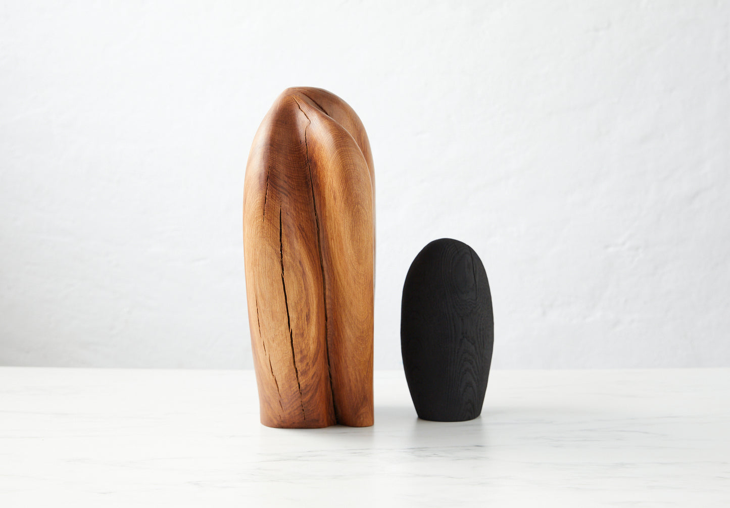 Løvfall skulptur, Gammel eik med brent venn.