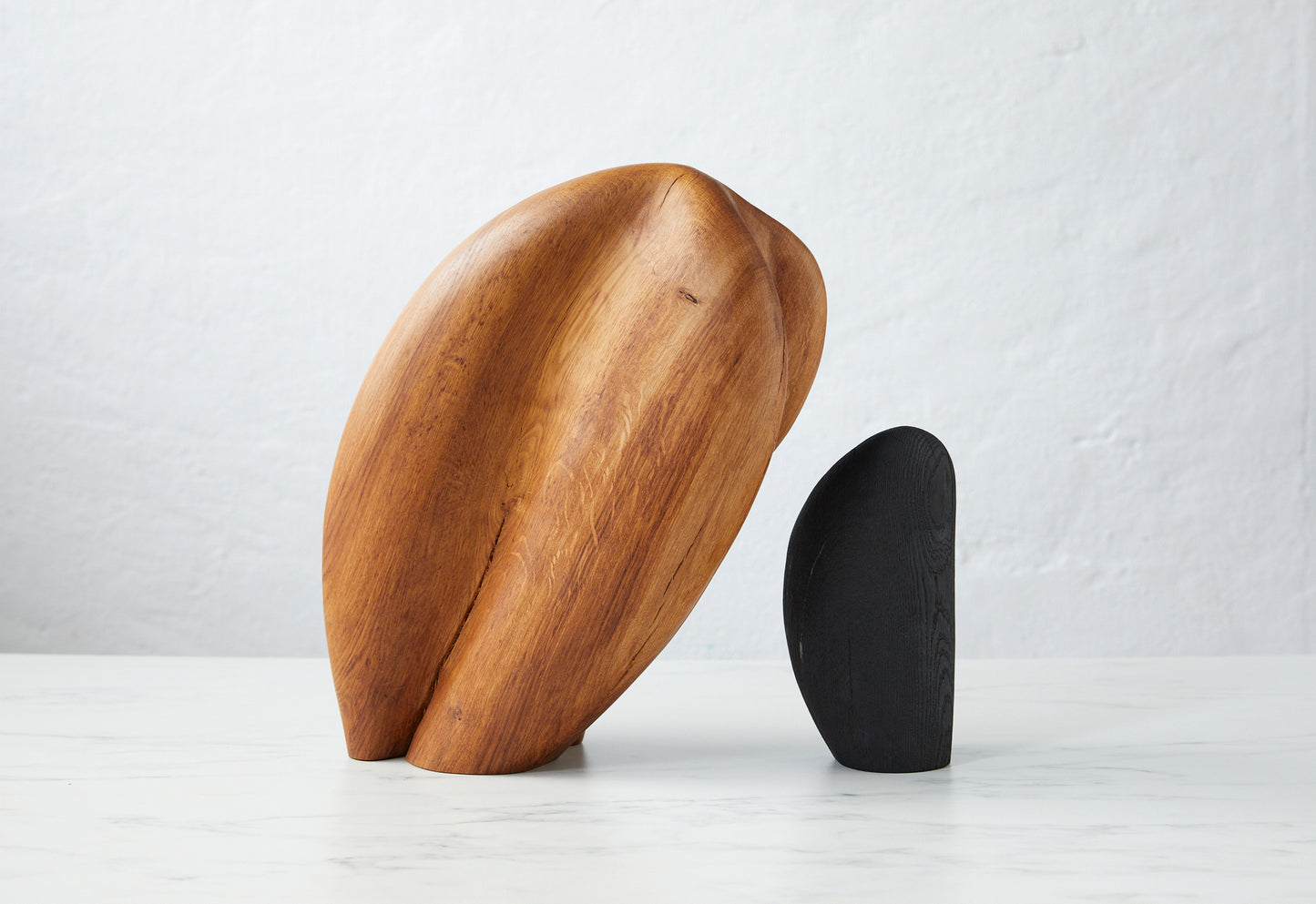 Løvfall skulptur, Gammel eik med brent venn.
