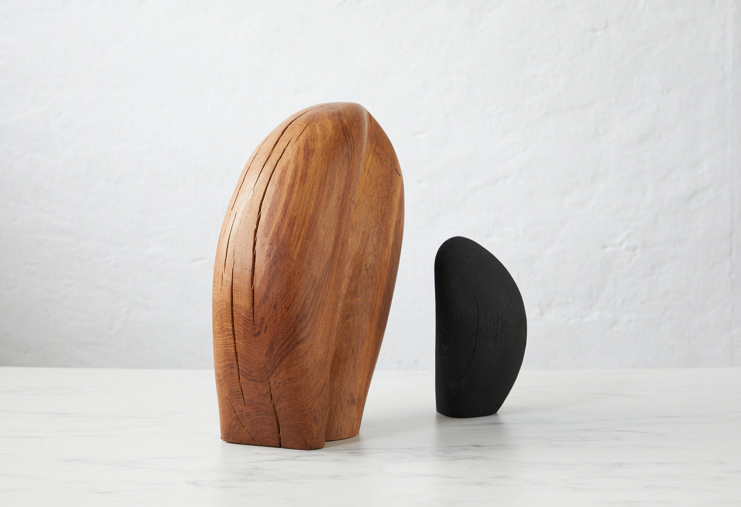 Løvfall skulptur, Gammel eik med brent venn.