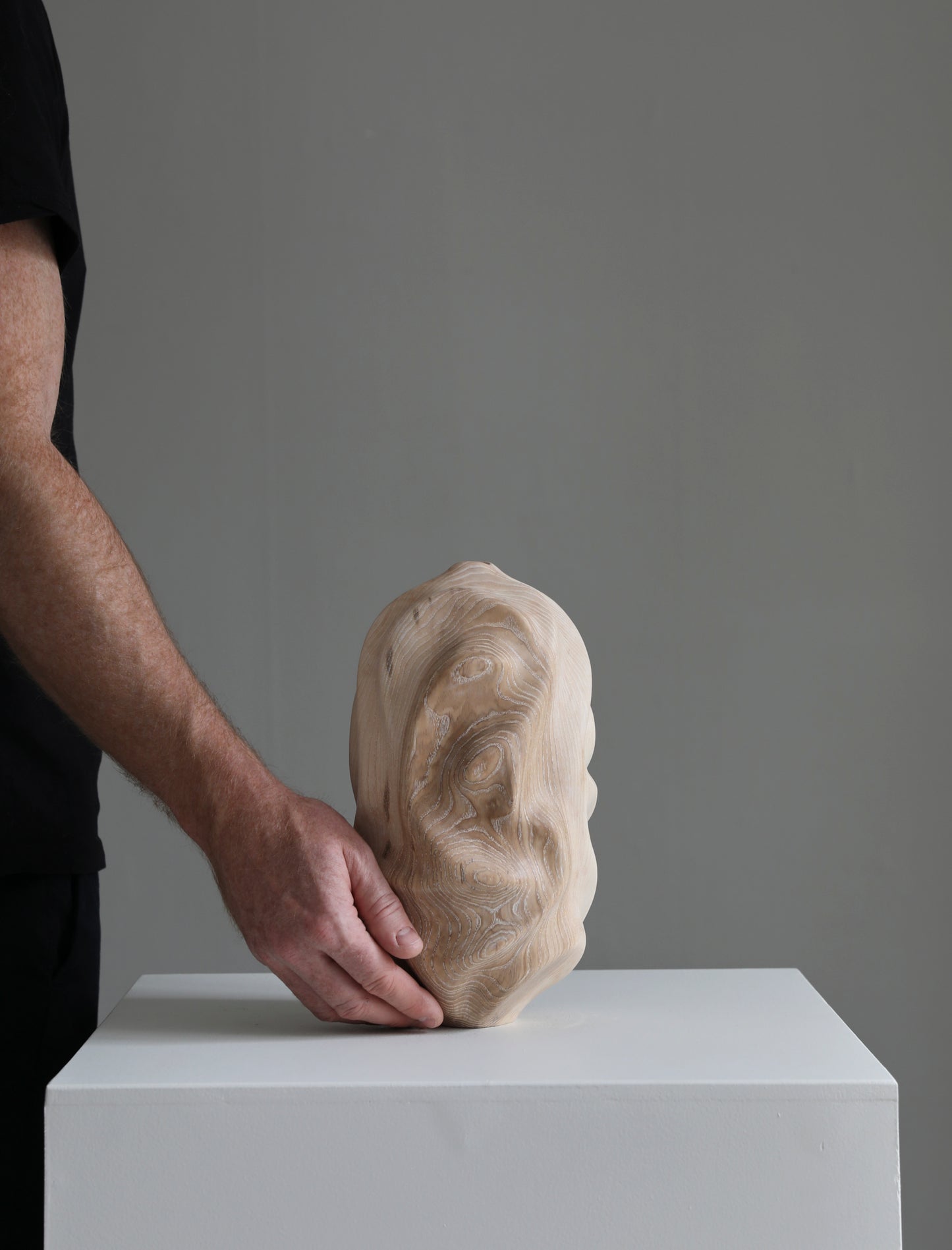 Løvfall Ash wood "Drift vase"
