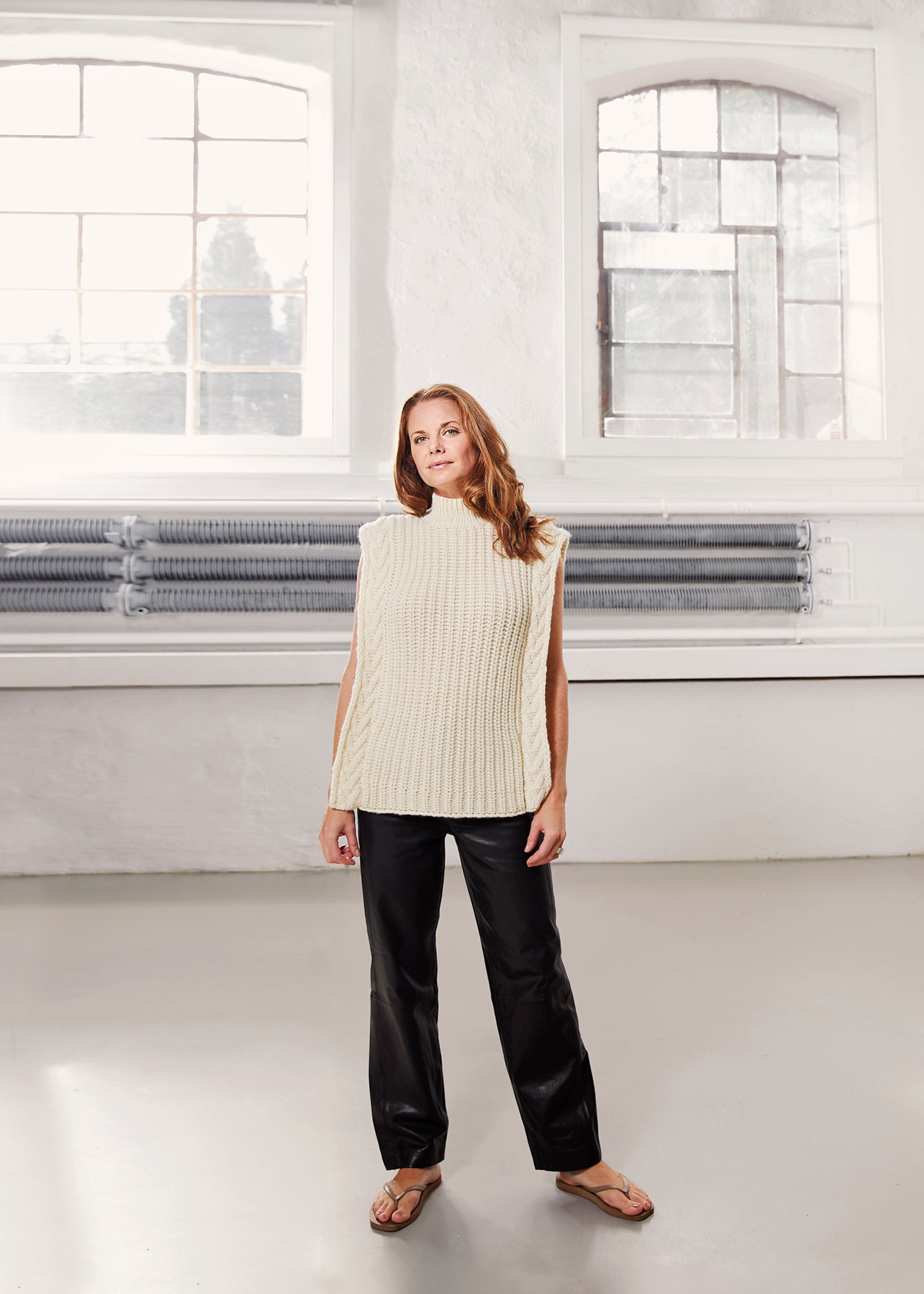 Envelope1976 "Wild Vest" Sweater Cream