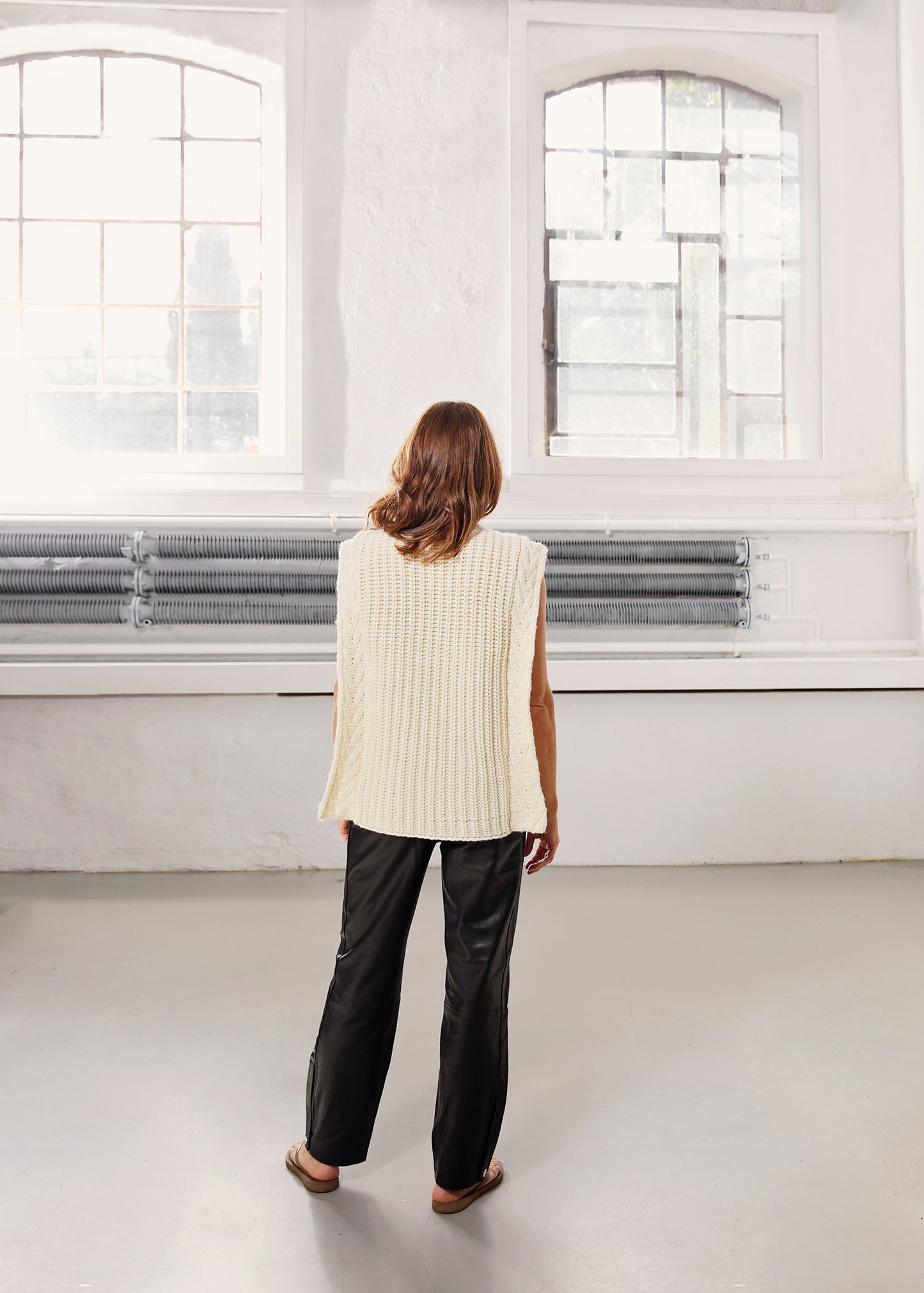 Envelope1976 "Wild Vest" Sweater Cream