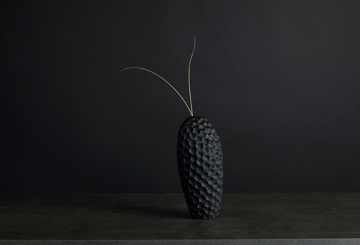 Løvfall vase brent Asketre 27cm