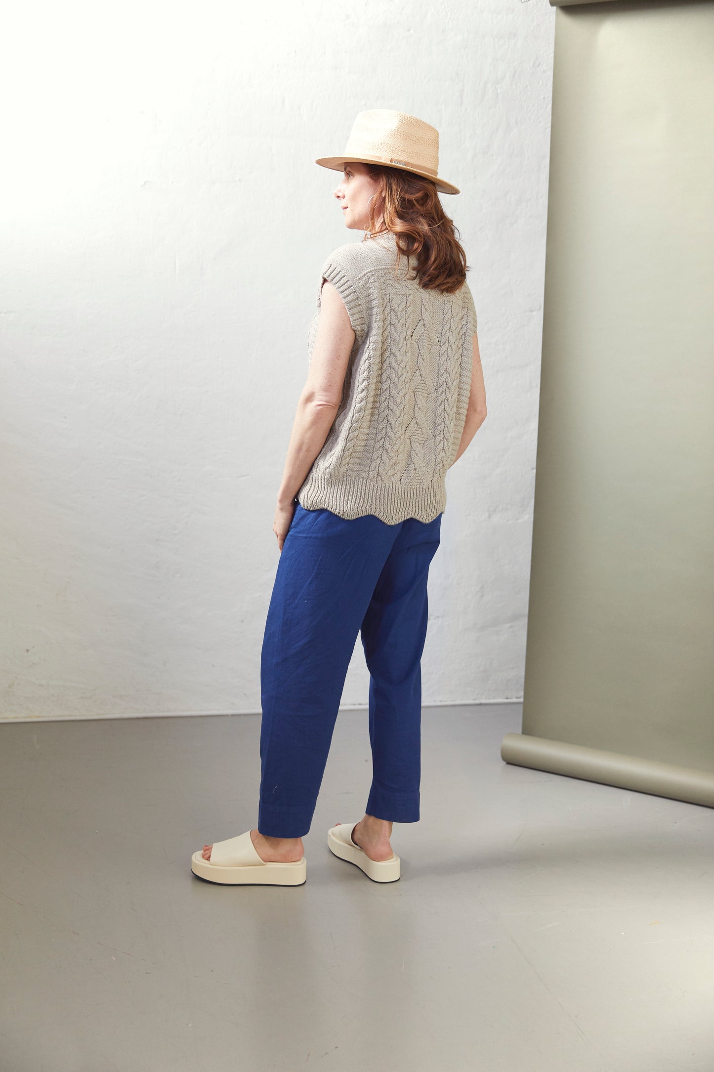 Aiayu "Coco Pant Twill" Japanese Blue