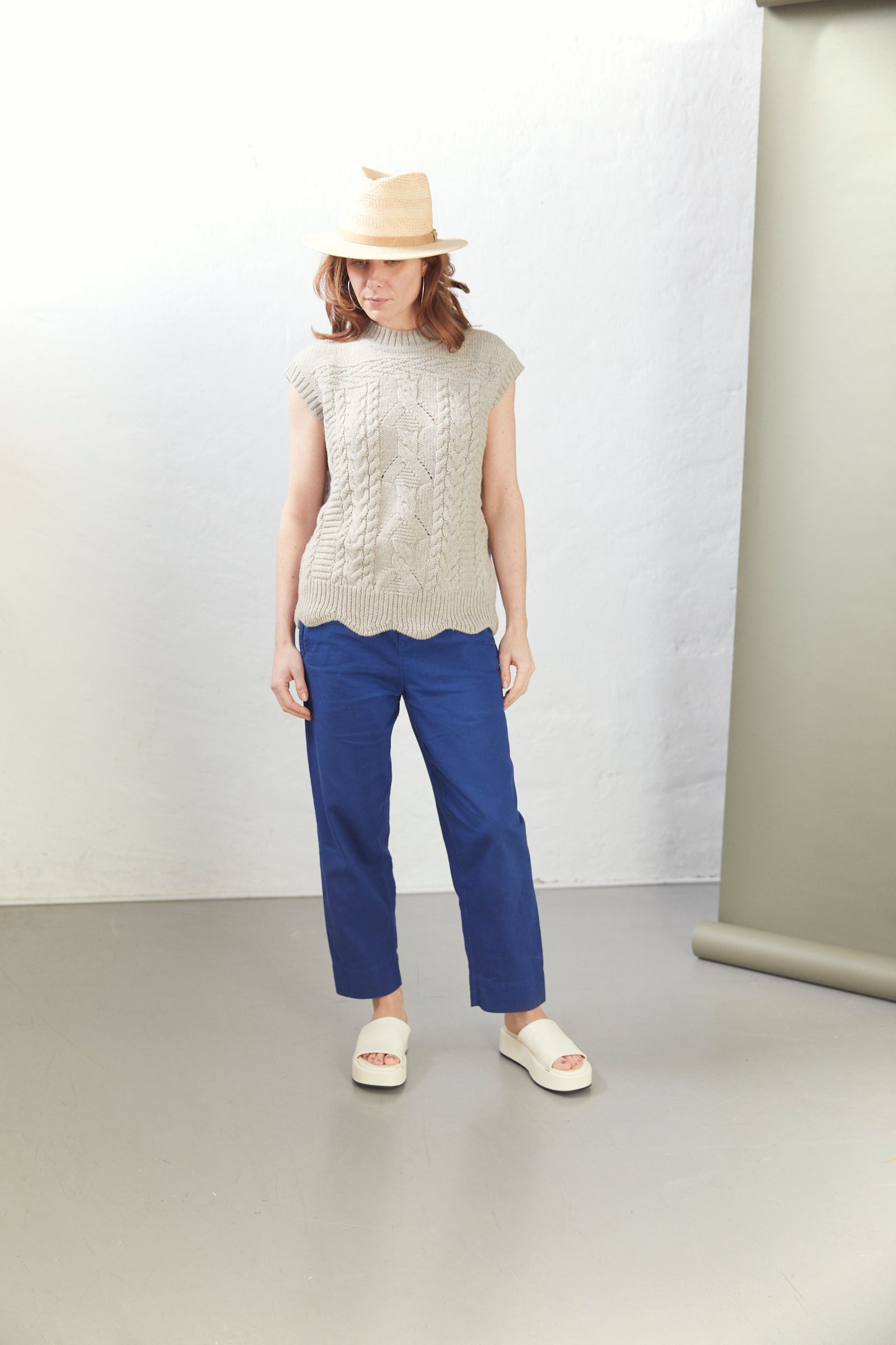 Aiayu "Coco Pant Twill" Japanese Blue