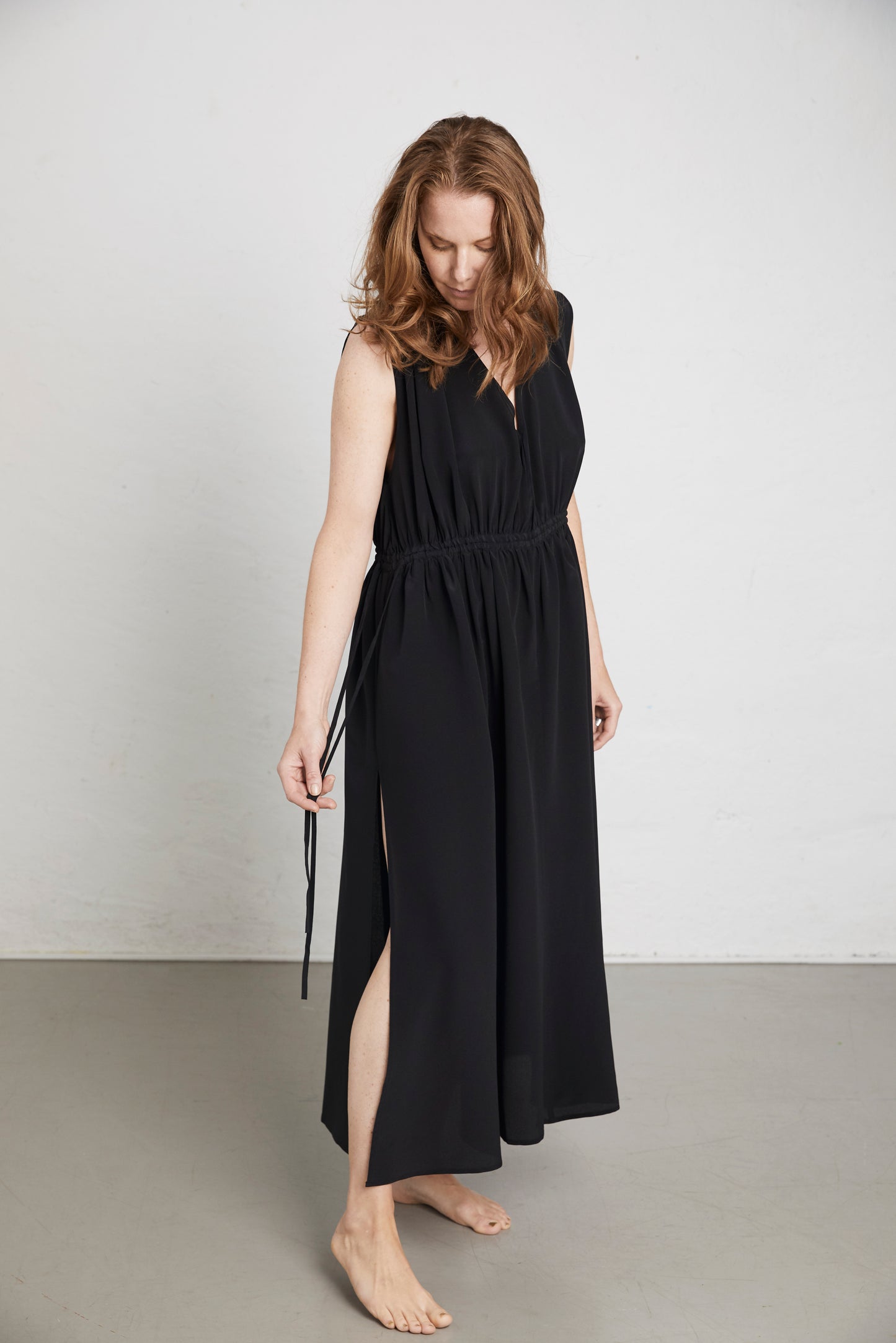 Envelope1976 "Venezia dress" Black silk