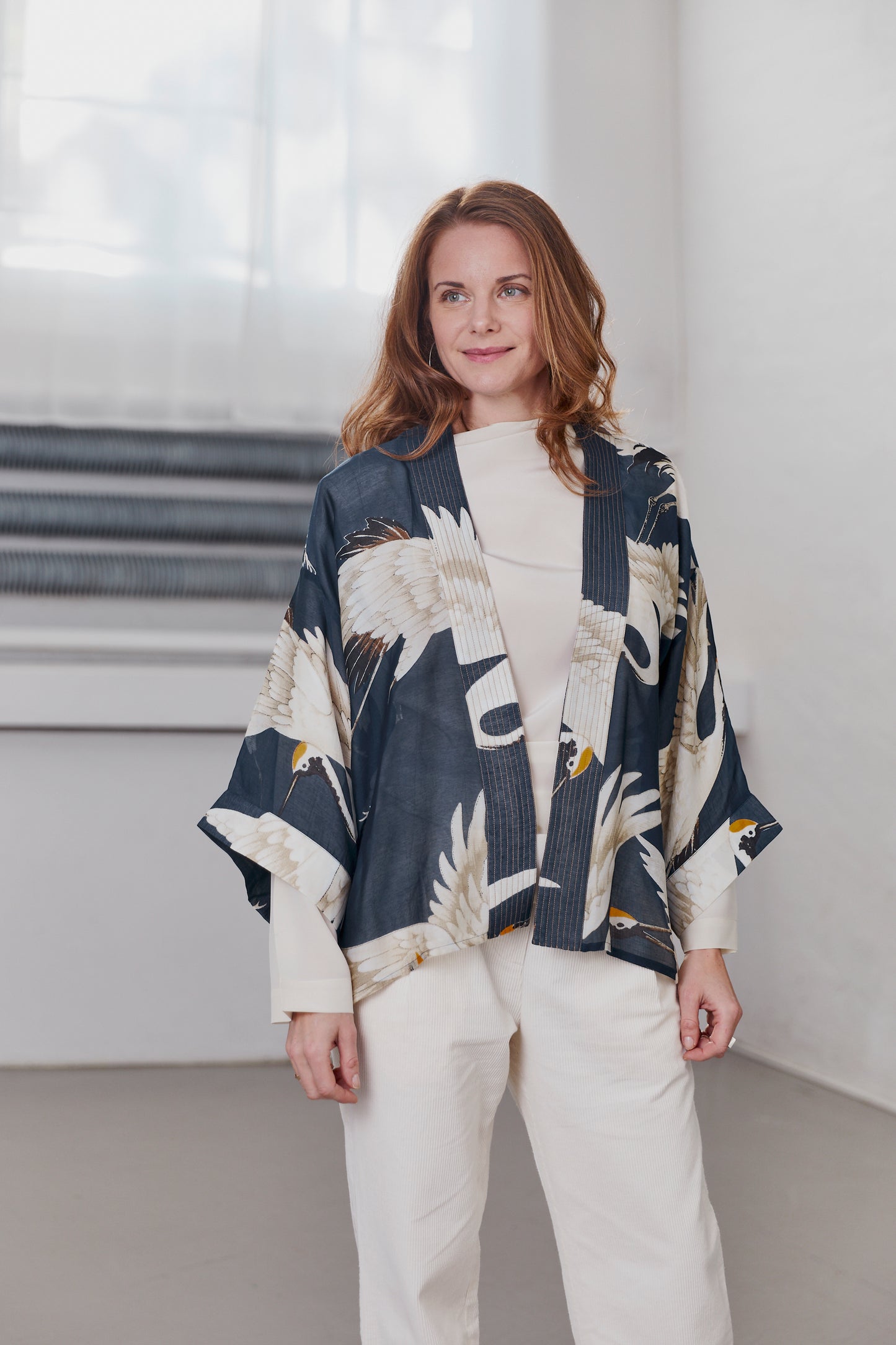 Kimono Kew Stork Navy