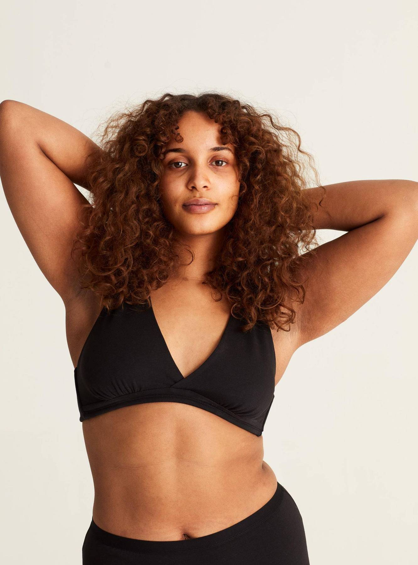 Organic cotton soft-bra CORE BRALETTE-Black