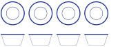 Falcon Enamelware, Bowl Set Blå