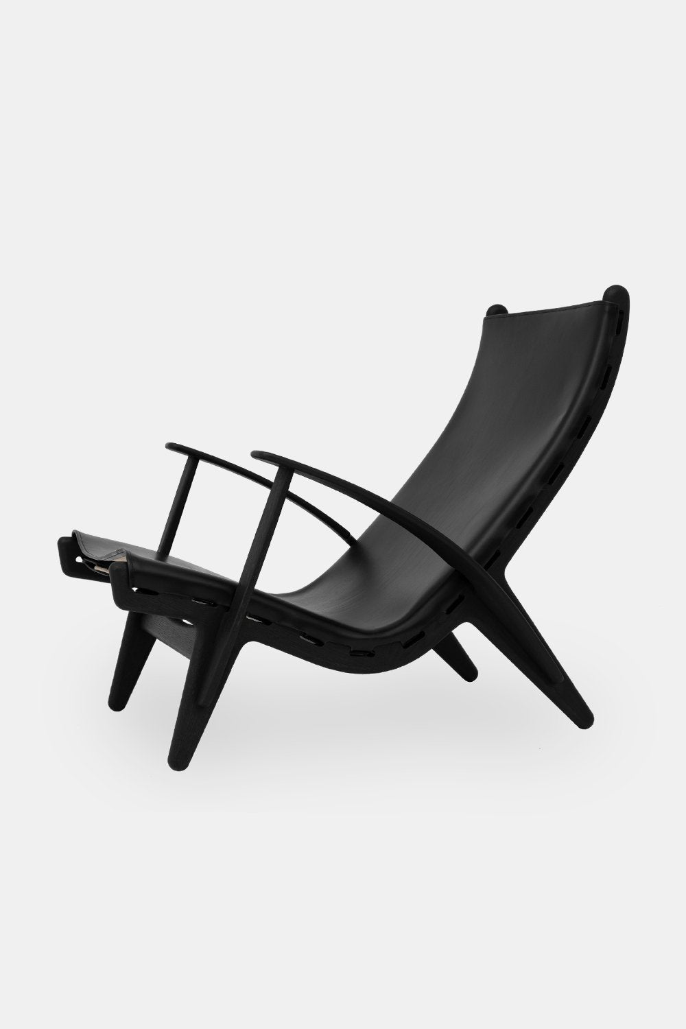 PV Lounge Chair, såpet eik/naturlær