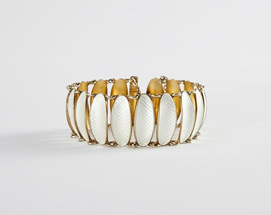 David Andersen, Vintage forgylt emalje armbånd
