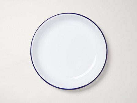 Falcon Enamelware, Deep Plate Set Blå