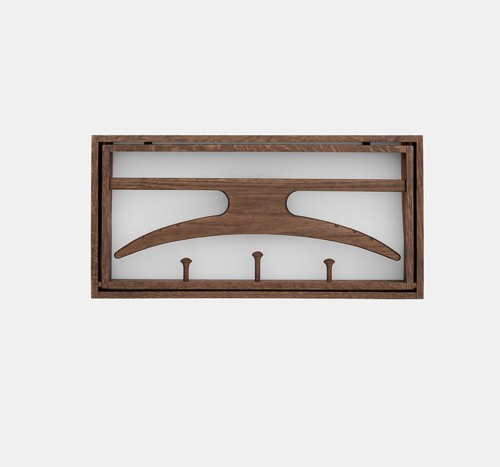 The Hanger, Soaped oak & grey blue