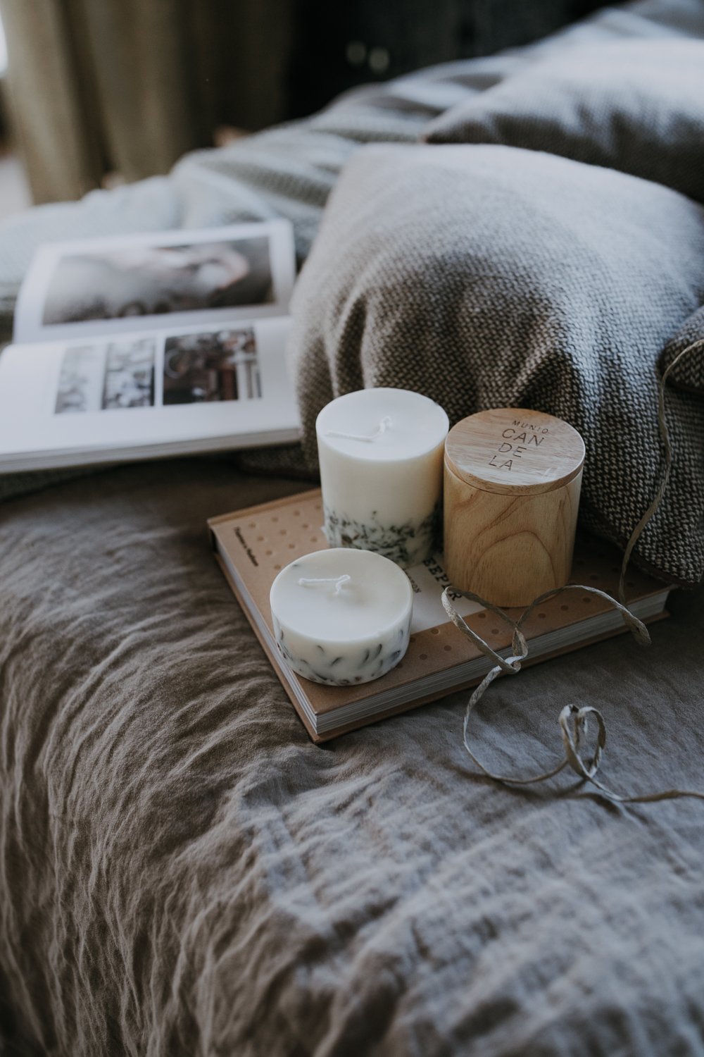 Soyalys, Munio Candela med lukt linnetre blomst230ml