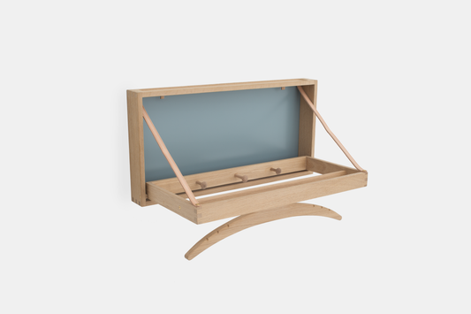 The Hanger, Soaped oak & grey blue