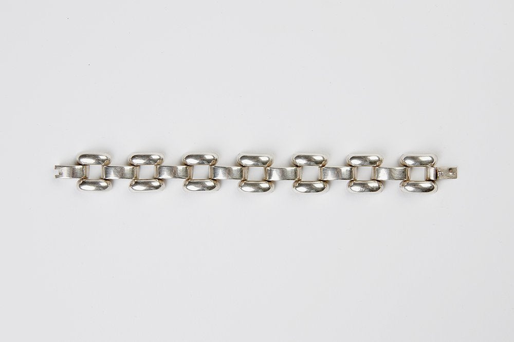 Vintage Art Deco sølv armbånd