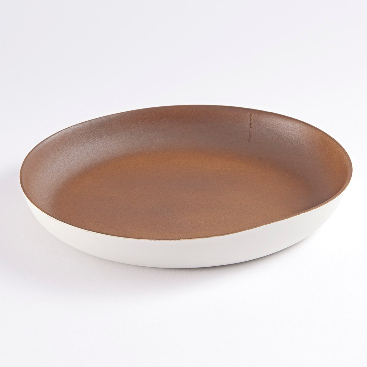 Ø26,5 H3,5 brown/semi-matte