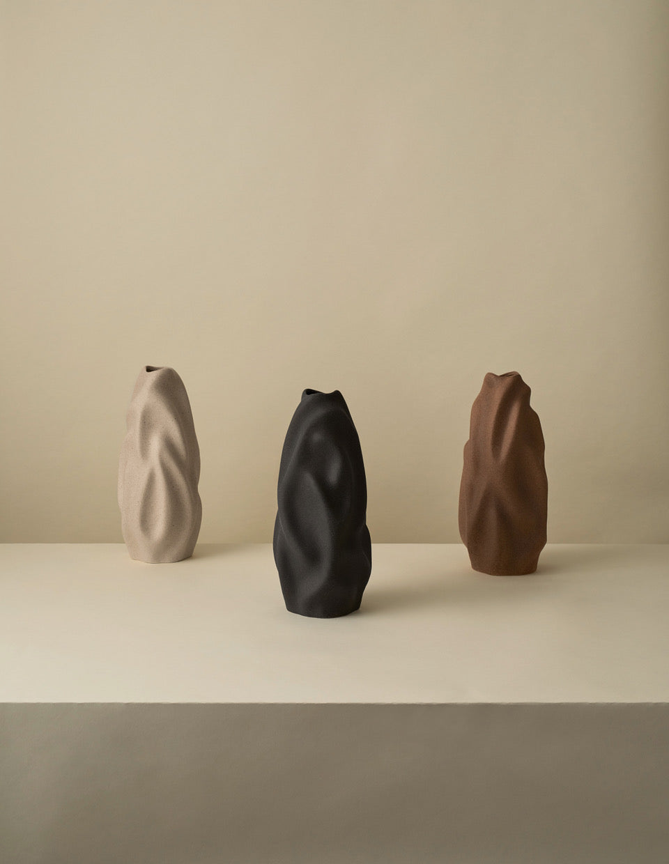 Cooee vase "Drift" 30cm Walnut