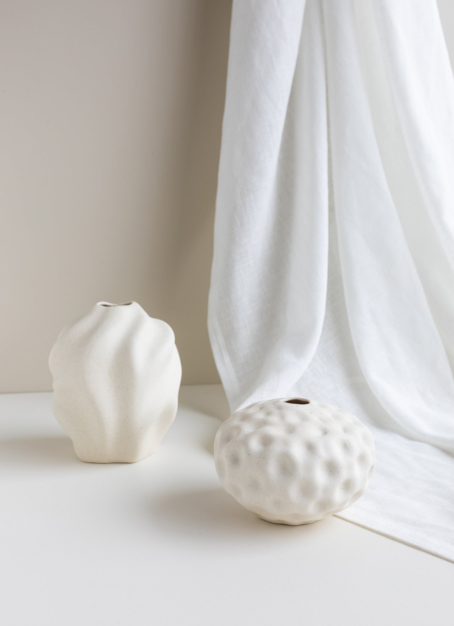 Cooee vase "Seedpod" 10cm Vanilla
