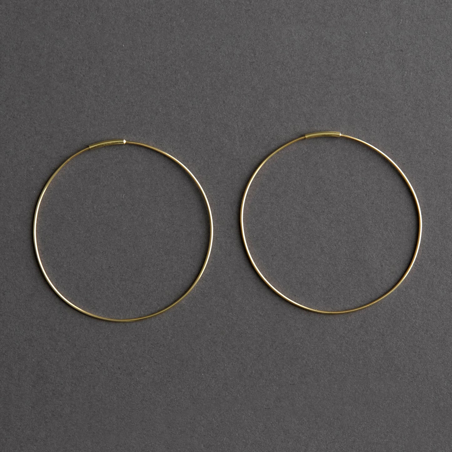 Anna hoop 14k Gold 50mm, pair
