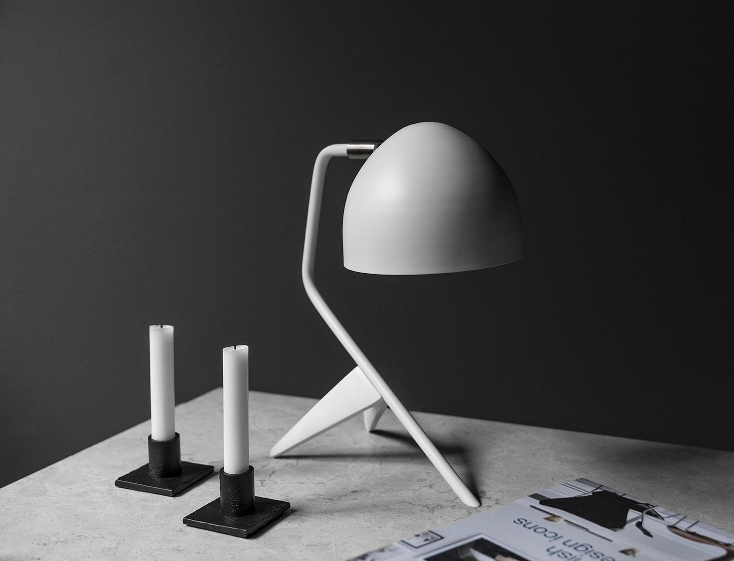 Studio 1 Table lamp, Mat white