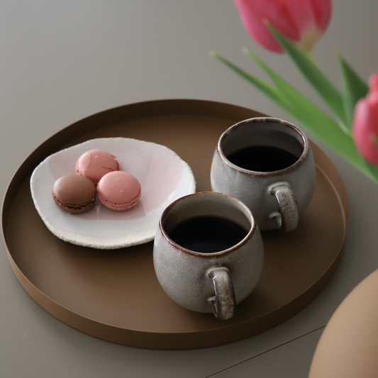 Cooee Tray "Circkle" 30x2 cm Coconut