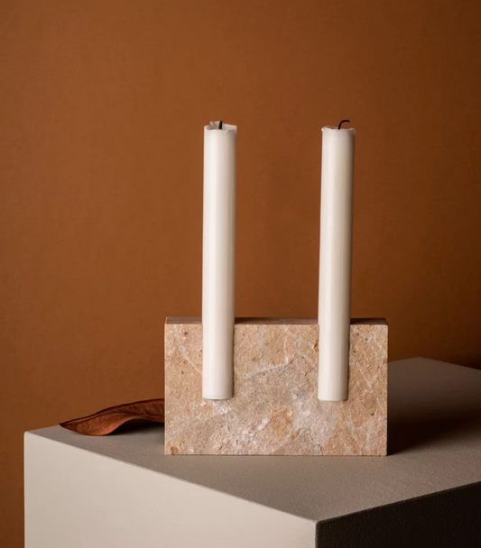 Snug candle holder: Beige Cenia - FLAMED