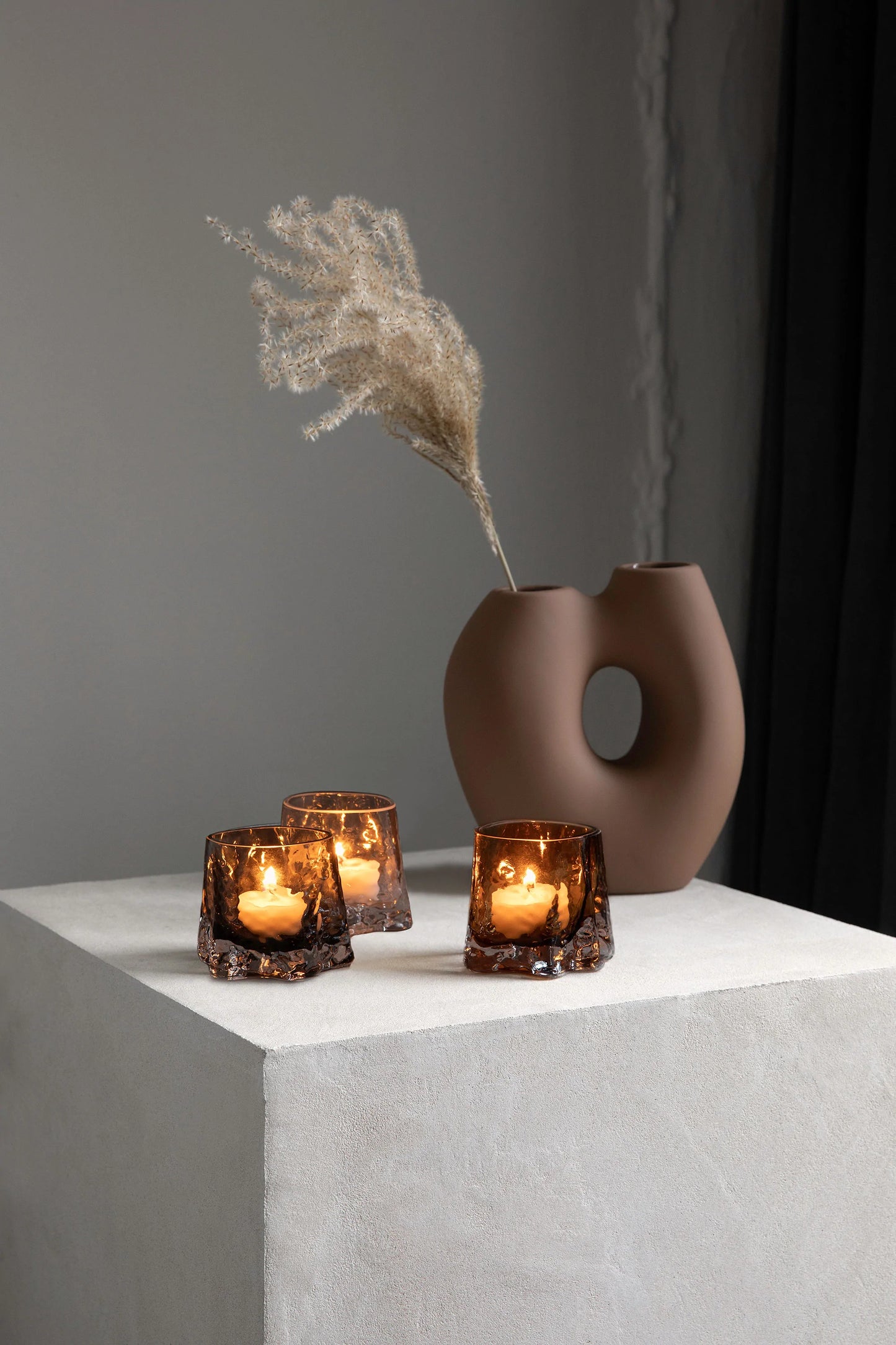 Cooee "Gry Tealight" Cognac