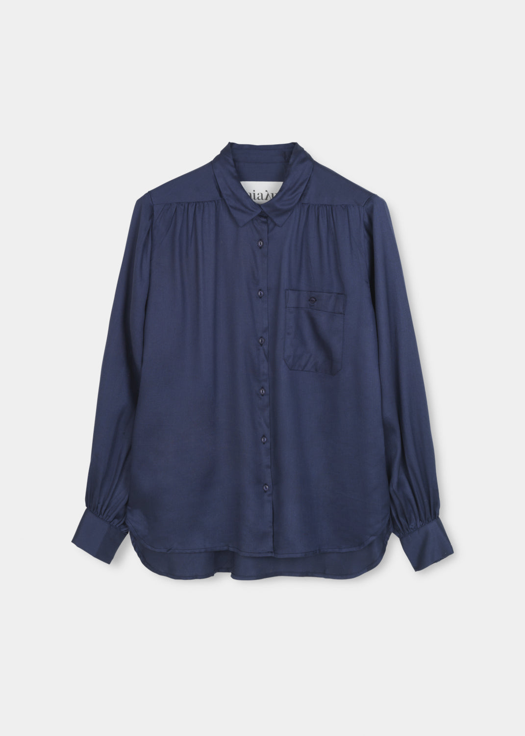 Aiayu "Anna Long Sleeve Silk" Blue Moon